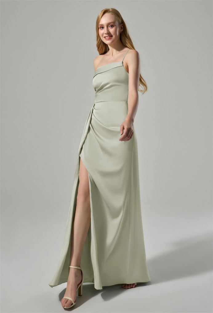 AW Kiera Satin Charmeuse Bridesmaid Dresses image3