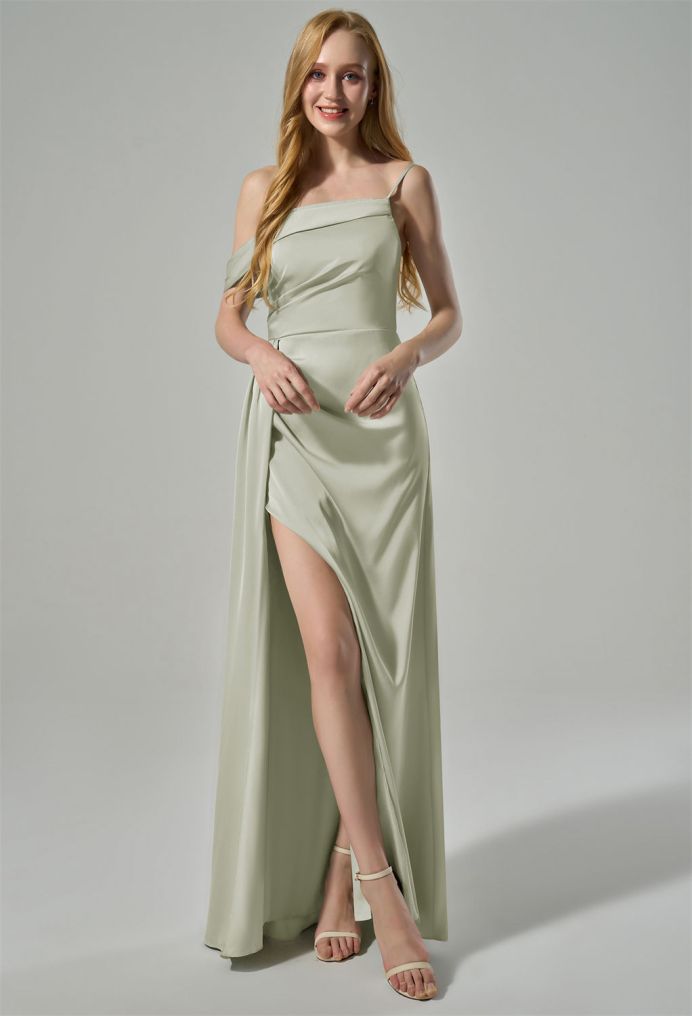 AW Kiera Satin Charmeuse Bridesmaid Dresses image1