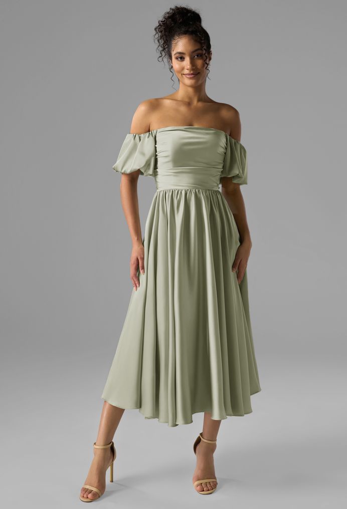 AW Kye Satin Charmeuse Bridesmaid Dresses image1