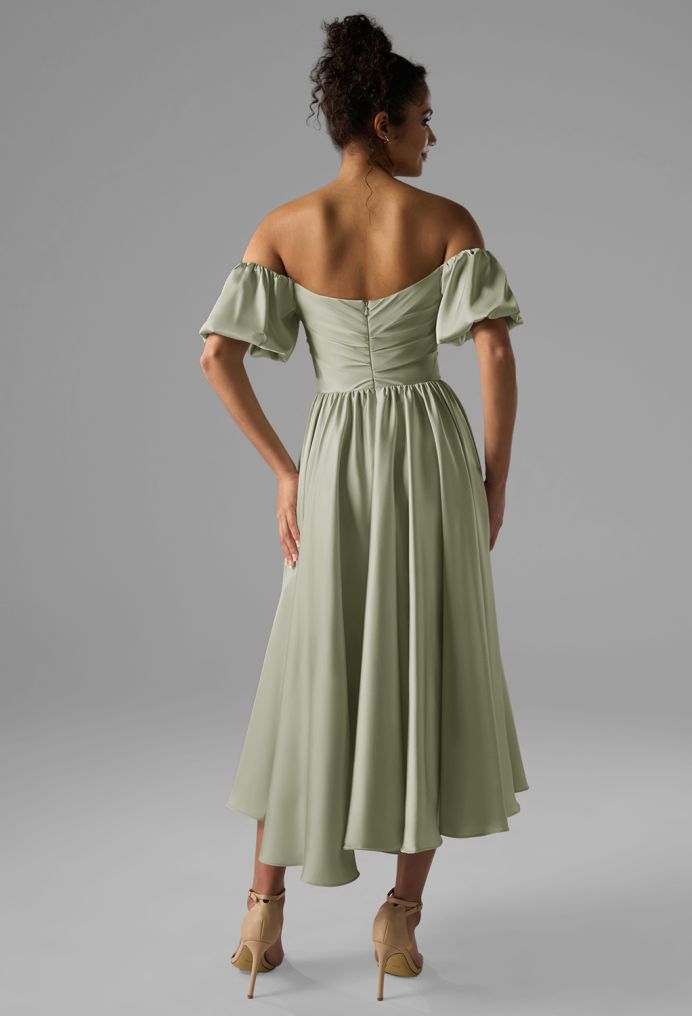 AW Kye Satin Charmeuse Bridesmaid Dresses image2