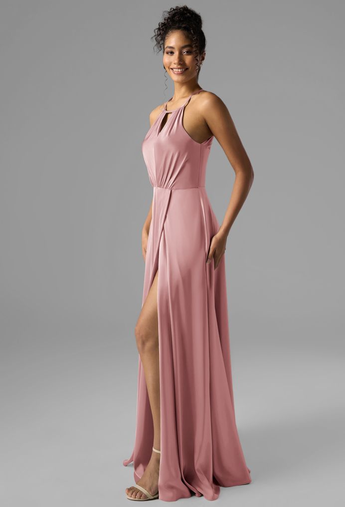 AW Fatima Satin Charmeuse Bridesmaid Dresses image3