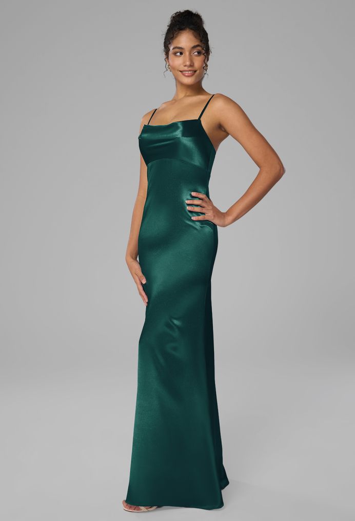 AW Morgan Crystal Satin Bridesmaid Dresses image3