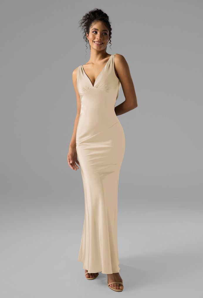 AW Rachael Satin Charmeuse Bridesmaid Dresses image1