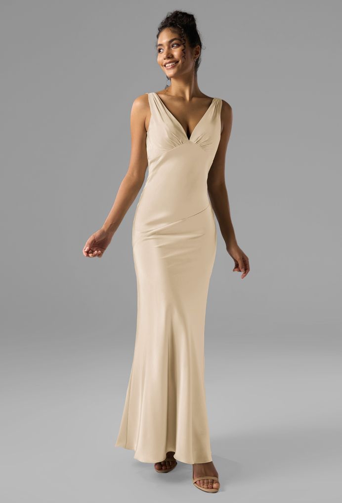 AW Rachael Satin Charmeuse Bridesmaid Dresses image4