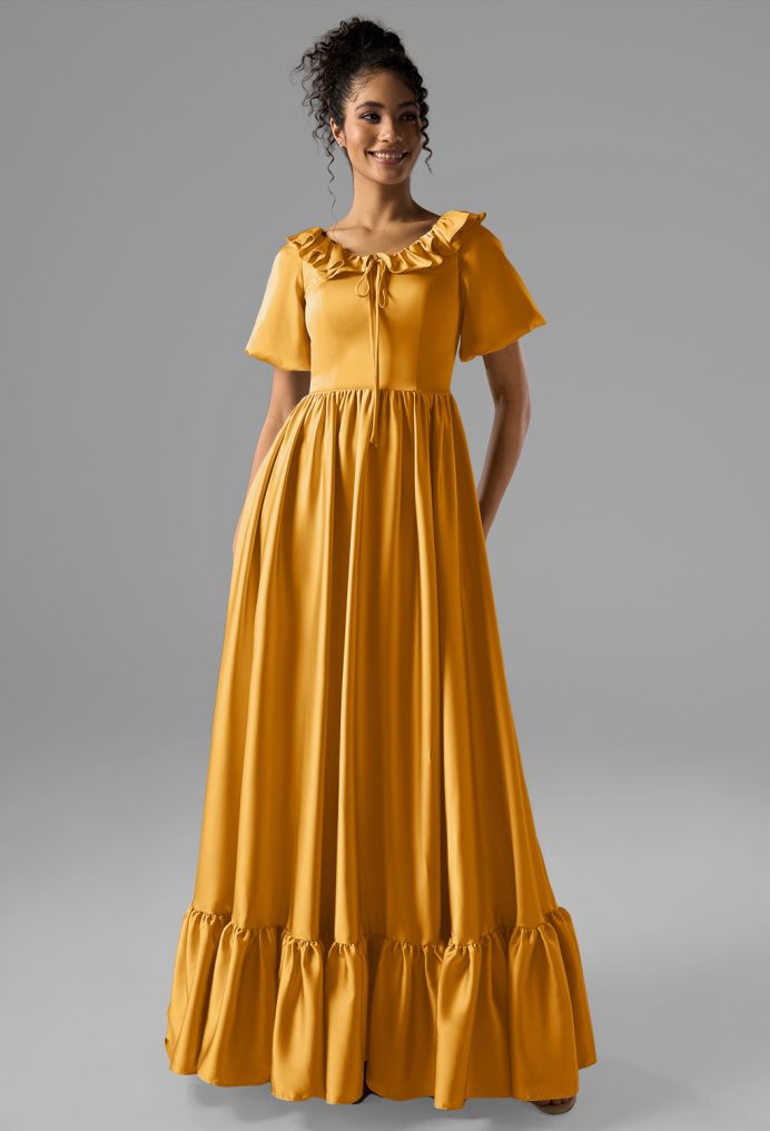 AW Sumayyah Satin Charmeuse Bridesmaid Dresses image1