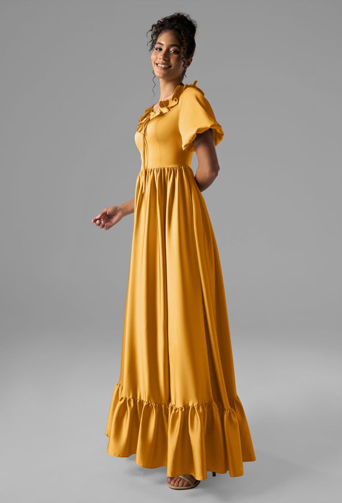 AW Sumayyah Satin Charmeuse Bridesmaid Dresses image4