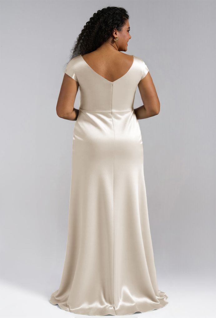 AW Louie Crystal Satin Bridesmaid Dresses image4