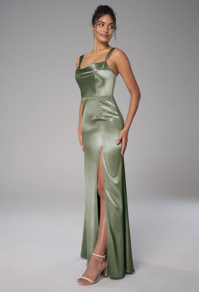 AW Bridie Crystal Satin Bridesmaid Dresses image3