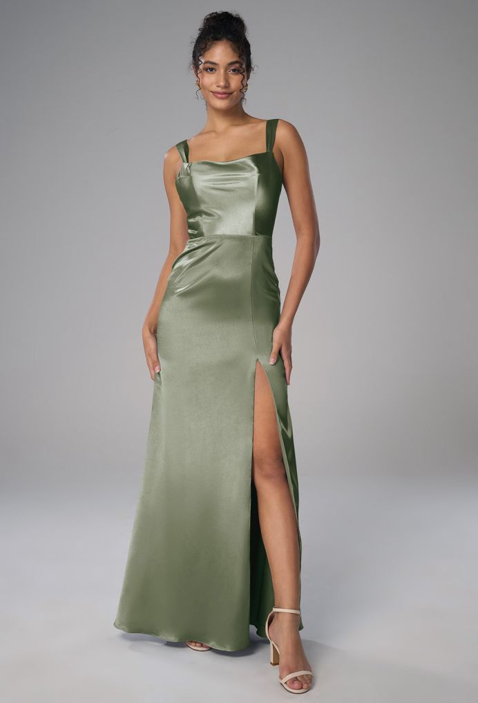 AW Bridie Crystal Satin Bridesmaid Dresses image4