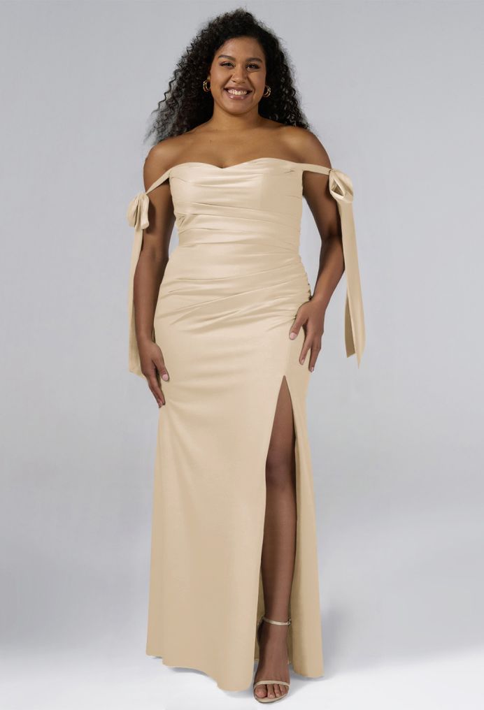 AW Shauna Satin Charmeuse Bridesmaid Dresses image2