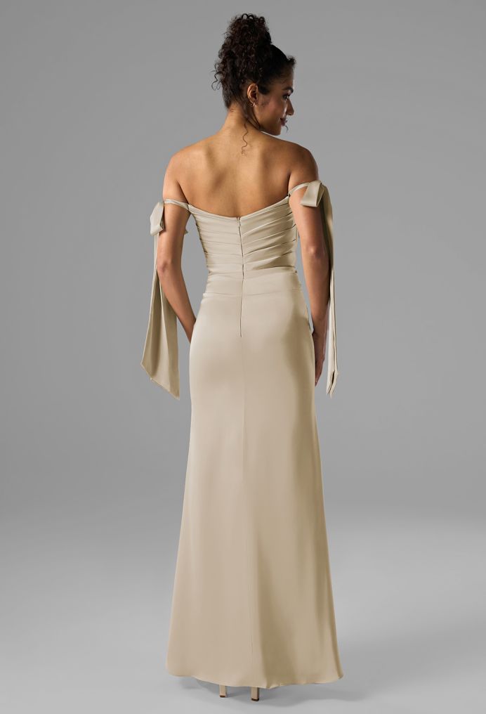 AW Shauna Satin Charmeuse Bridesmaid Dresses image3