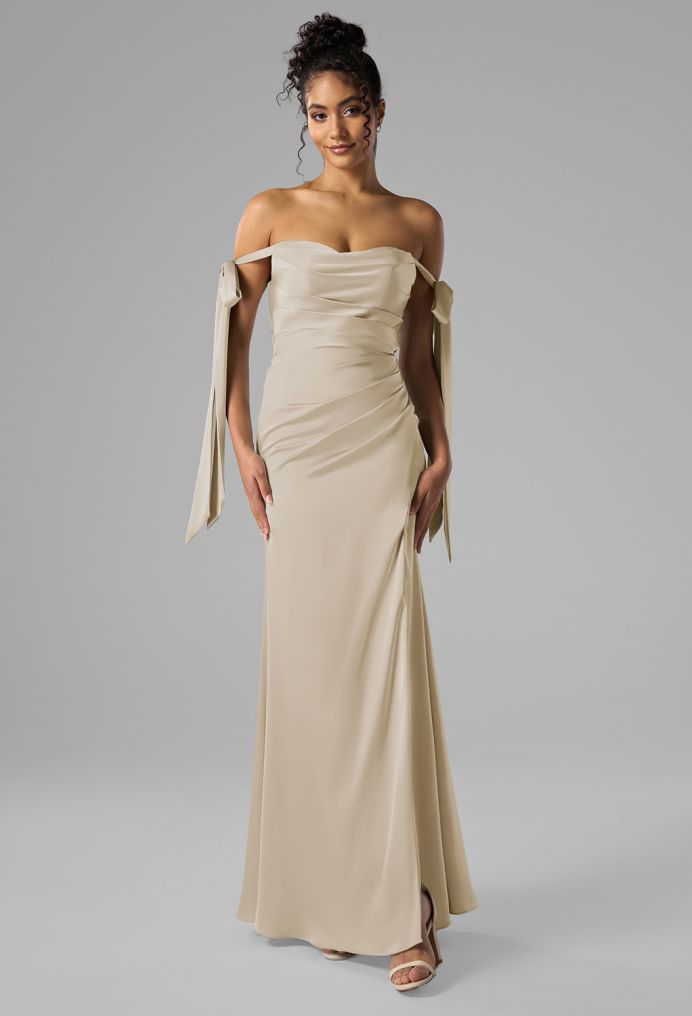 AW Shauna Satin Charmeuse Bridesmaid Dresses image6