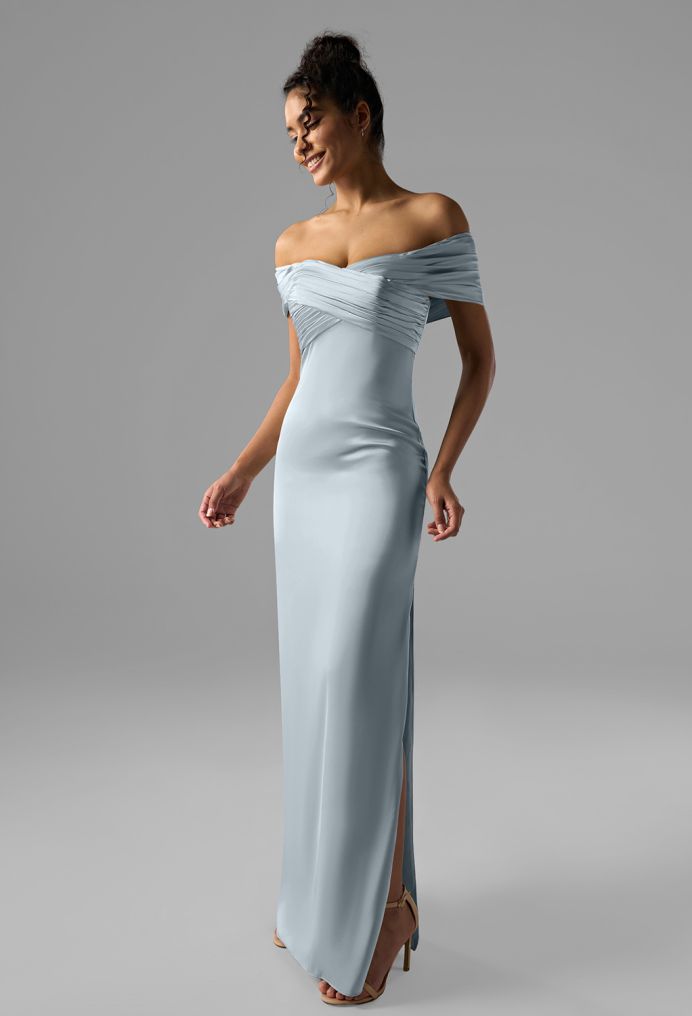 AW Meghan Satin Charmeuse Bridesmaid Dresses image5