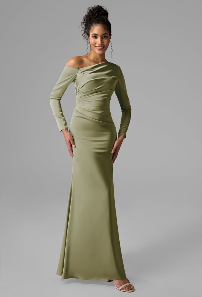 AW Anya Satin Charmeuse Bridesmaid Dresses image4