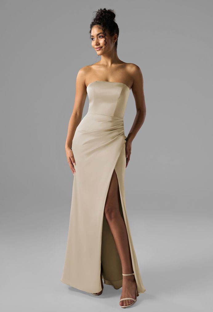 AW Syeda Satin Charmeuse Bridesmaid Dresses image5