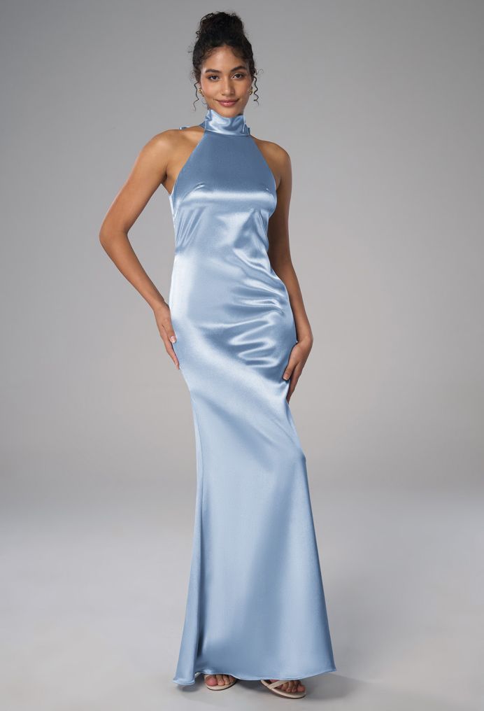 AW Elliot Crystal Satin Bridesmaid Dresses image1