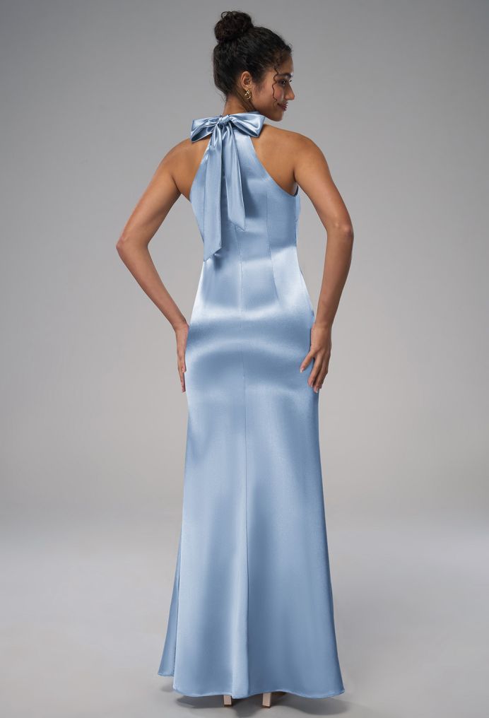 AW Elliot Crystal Satin Bridesmaid Dresses image2
