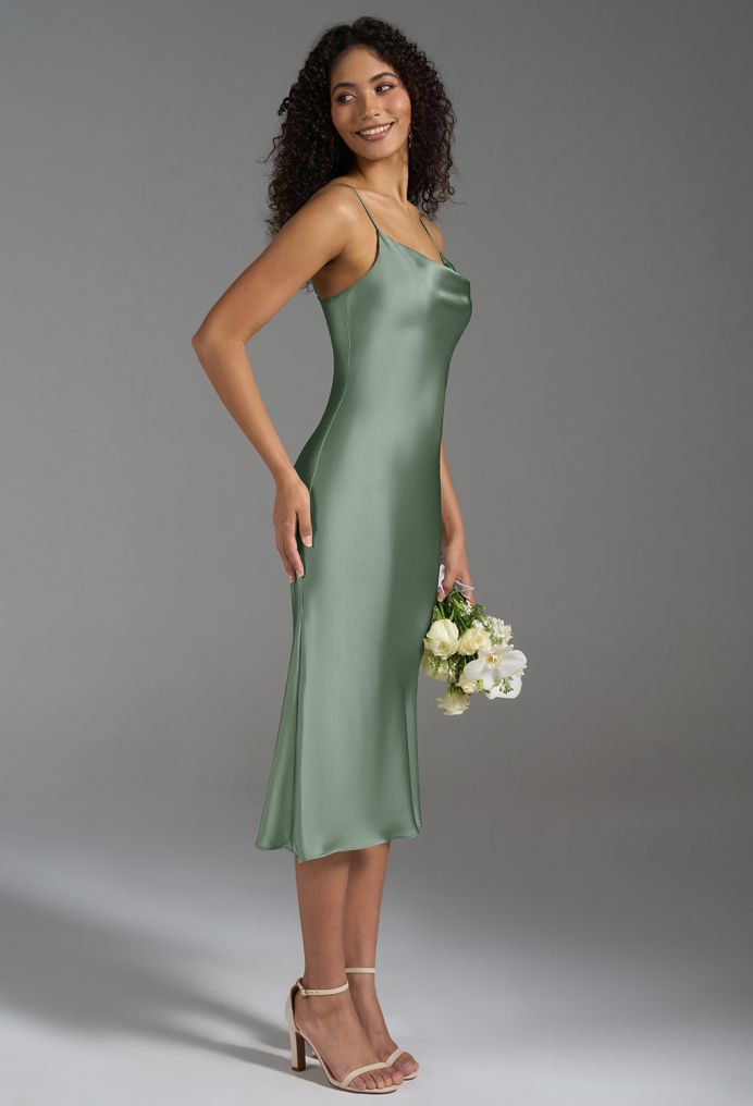 AW Alanna Satin Charmeuse Bridesmaid Dresses image4