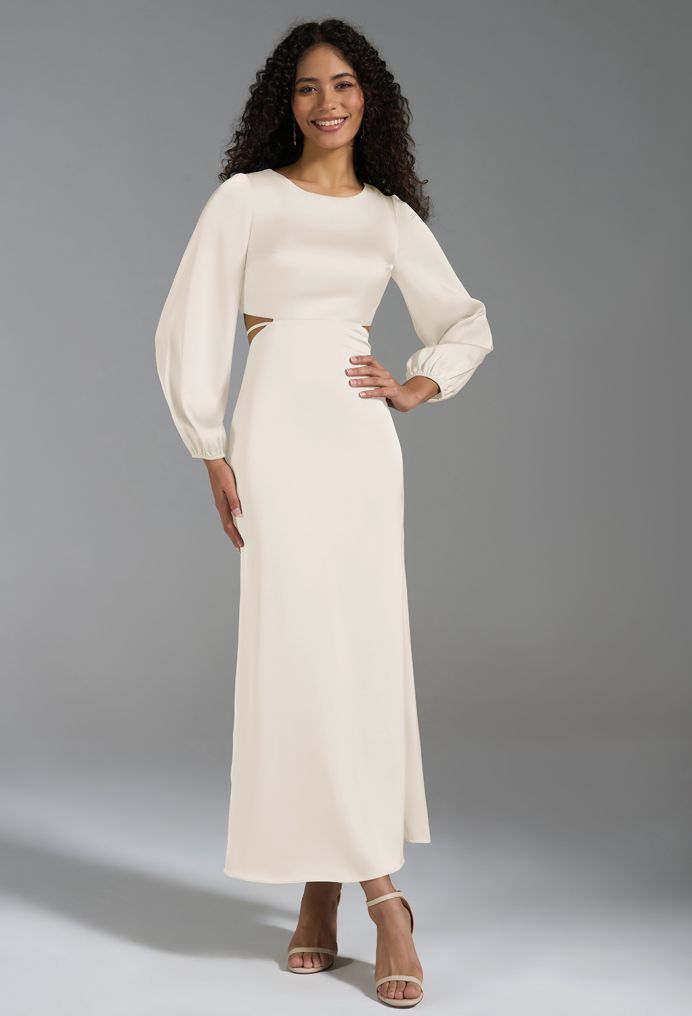 AW Aisha Satin Charmeuse Bridesmaid Dresses image3