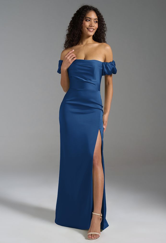 AW Samara Satin Charmeuse Bridesmaid Dresses image3