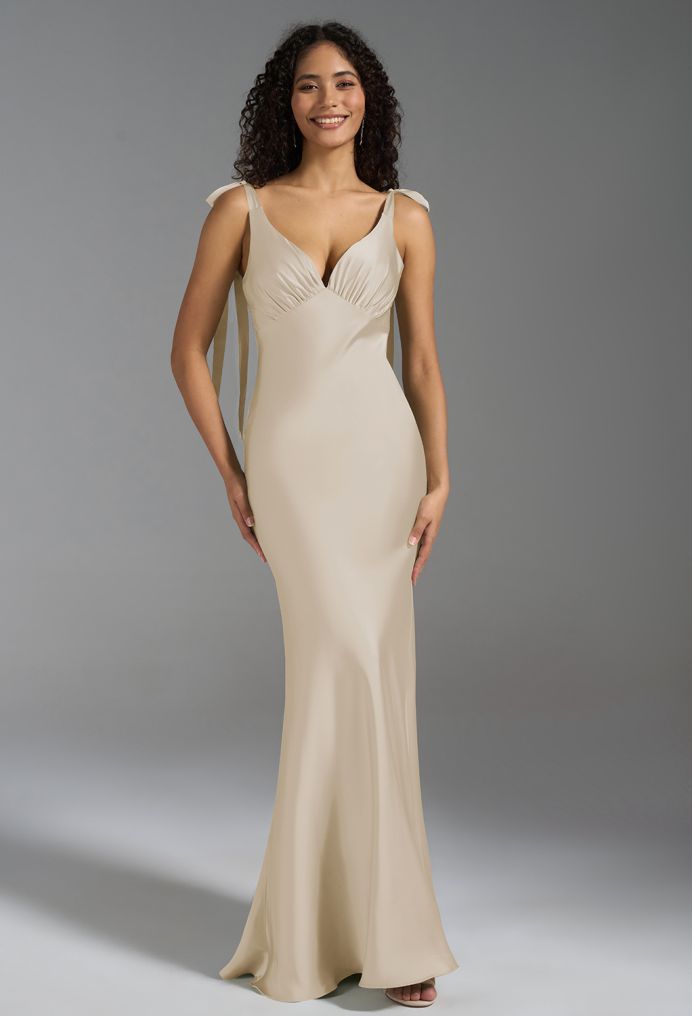 AW Chiara Satin Charmeuse Bridesmaid Dresses image1
