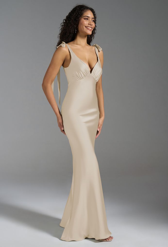 AW Chiara Satin Charmeuse Bridesmaid Dresses image3