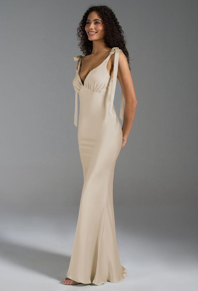 AW Chiara Satin Charmeuse Bridesmaid Dresses image5