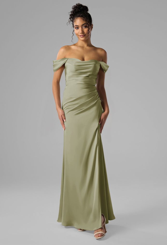 AW Nieve Satin Charmeuse Bridesmaid Dresses image1