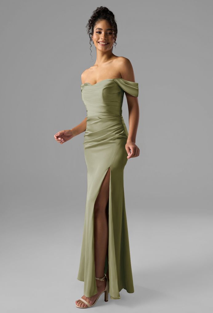 AW Nieve Satin Charmeuse Bridesmaid Dresses image3