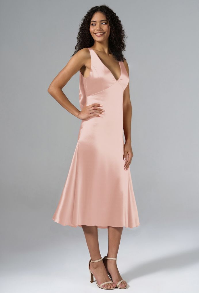 AW Alfie Satin Charmeuse Wedding Guest Dresses image3