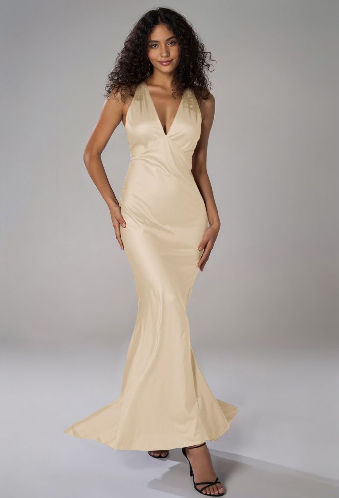 AW Devon Satin Charmeuse Bridesmaid Dresses image1