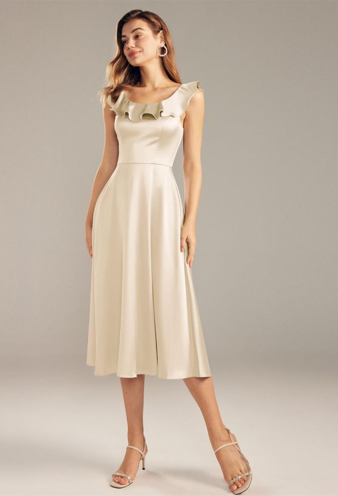 AW Elvira Satin Charmeuse Bridesmaid Dresses image2