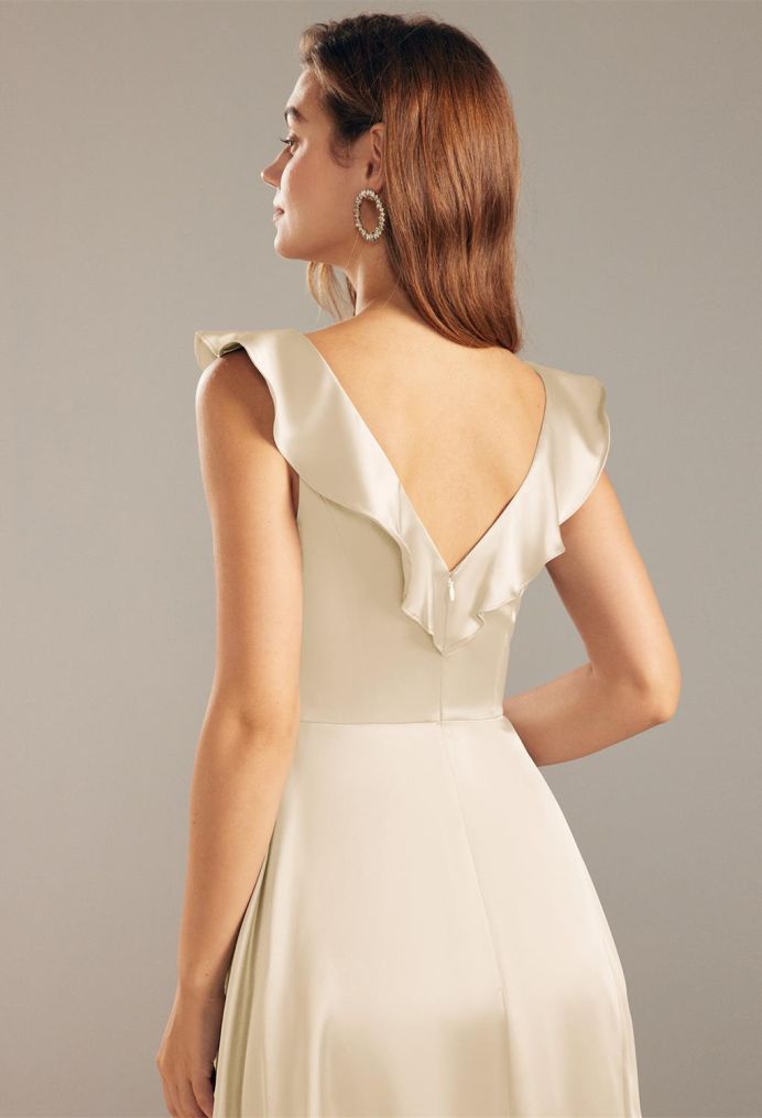 AW Elvira Satin Charmeuse Bridesmaid Dresses image3