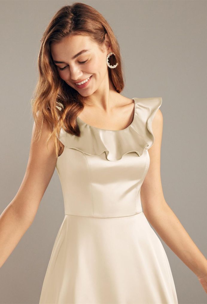 AW Elvira Satin Charmeuse Bridesmaid Dresses image1
