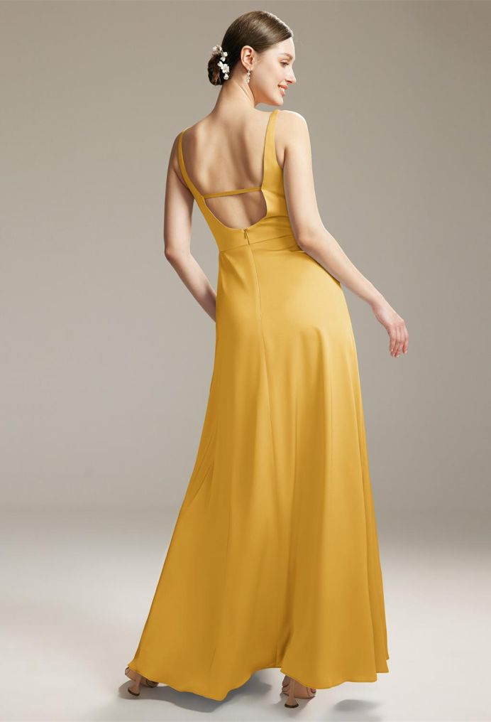 AW Eunice Satin Charmeuse Bridesmaid Dresses image2