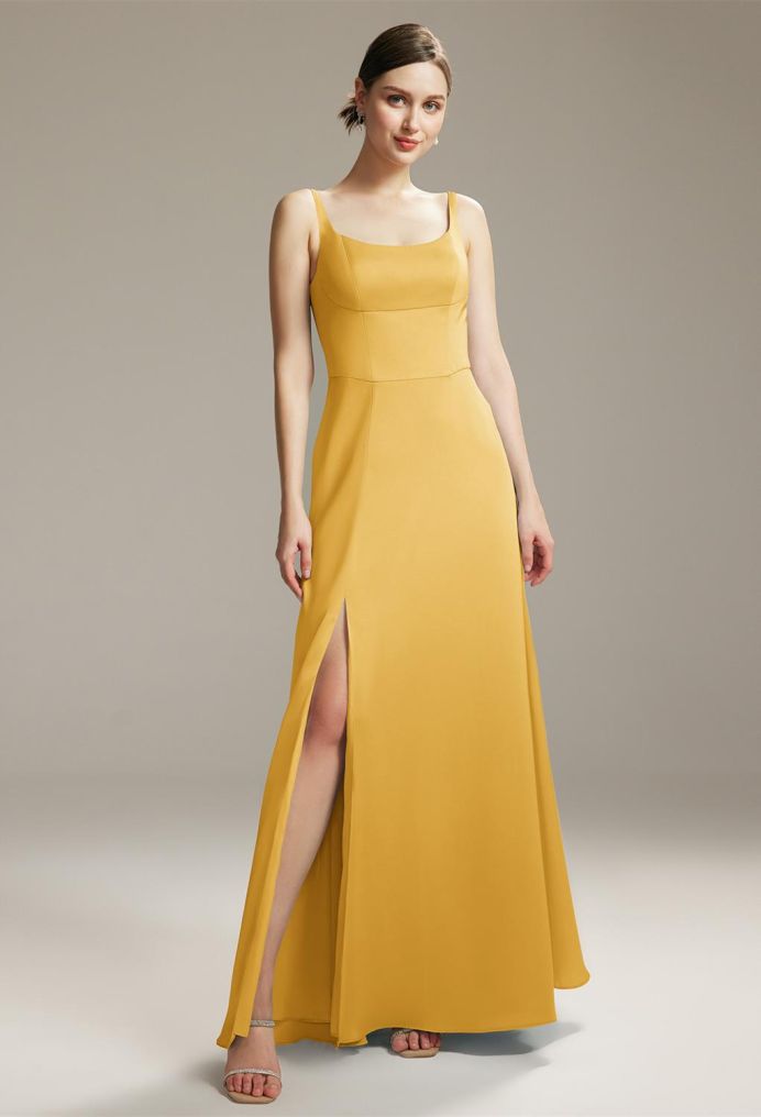AW Eunice Satin Charmeuse Bridesmaid Dresses image1