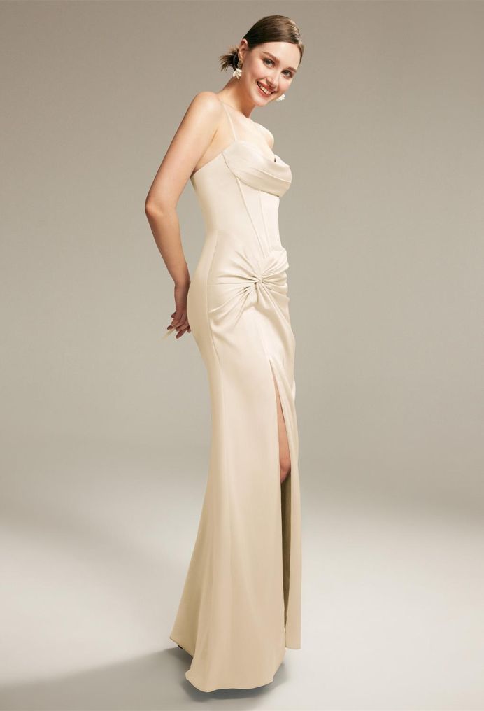 AW Fulcrum Satin Charmeuse Bridesmaid Dresses image5
