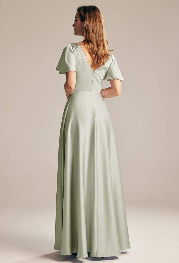 AW Furst Satin Charmeuse Bridesmaid Dresses image4