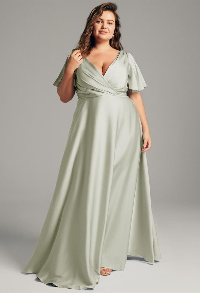AW Furst Satin Charmeuse Bridesmaid Dresses image1