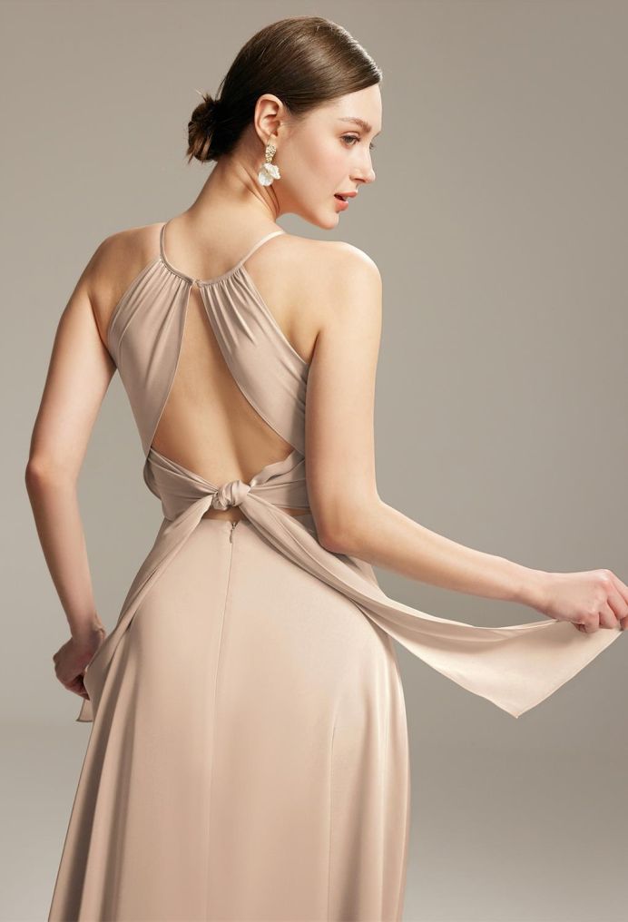 AW Irma Satin Charmeuse Bridesmaid Dresses image6