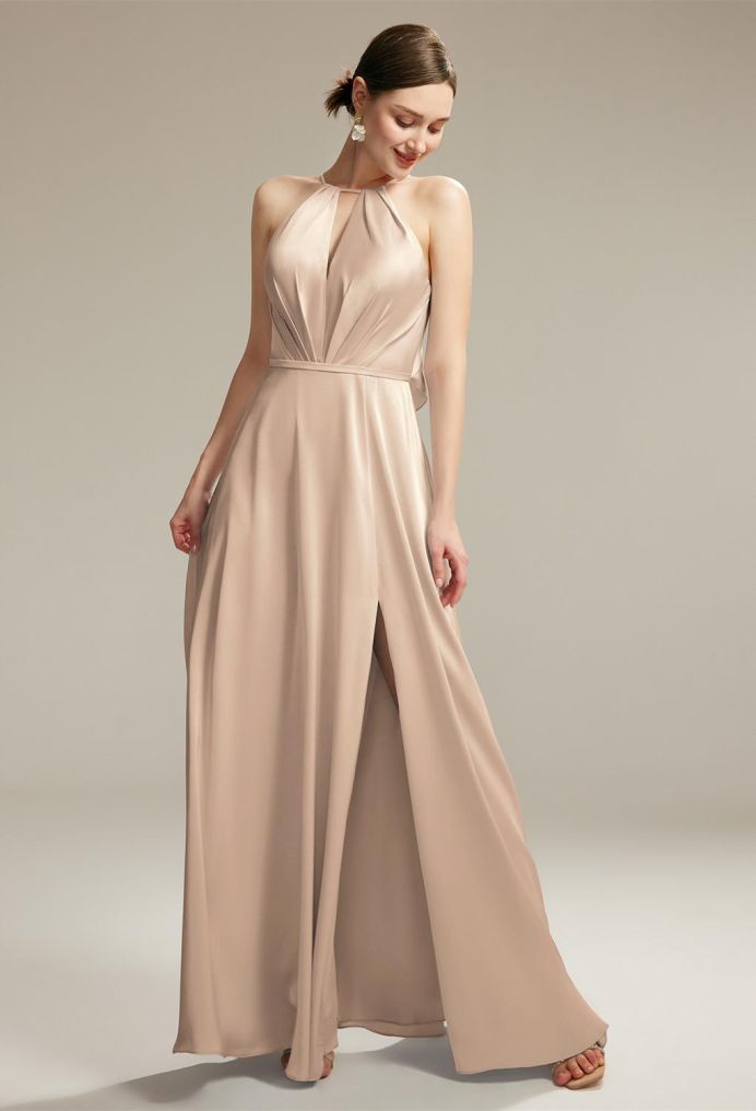 AW Irma Satin Charmeuse Bridesmaid Dresses image1