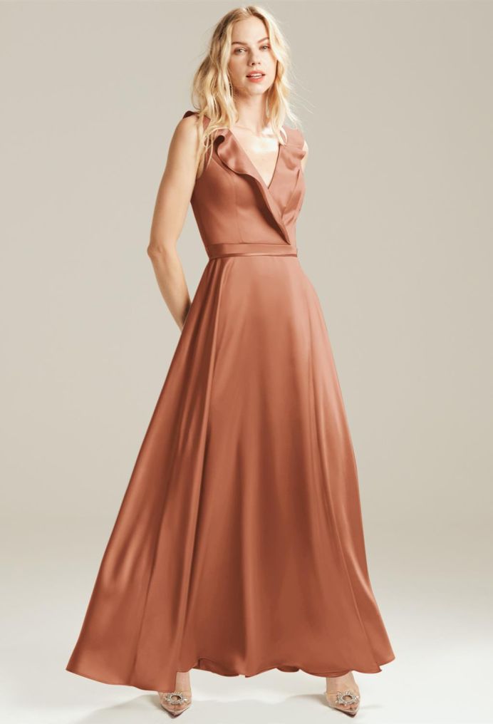 AW Isobel Satin Charmeuse Bridesmaid Dresses image3