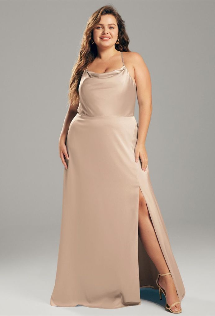 AW Kora Satin Charmeuse Bridesmaid Dresses image3