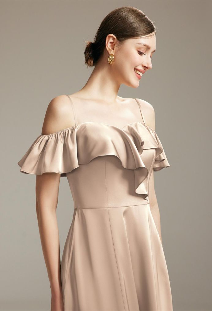 AW Marnie Satin Charmeuse Bridesmaid Dresses image4