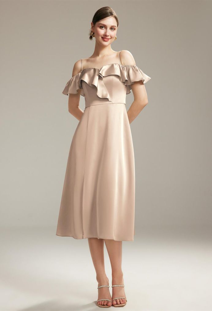 AW Marnie Satin Charmeuse Bridesmaid Dresses image6