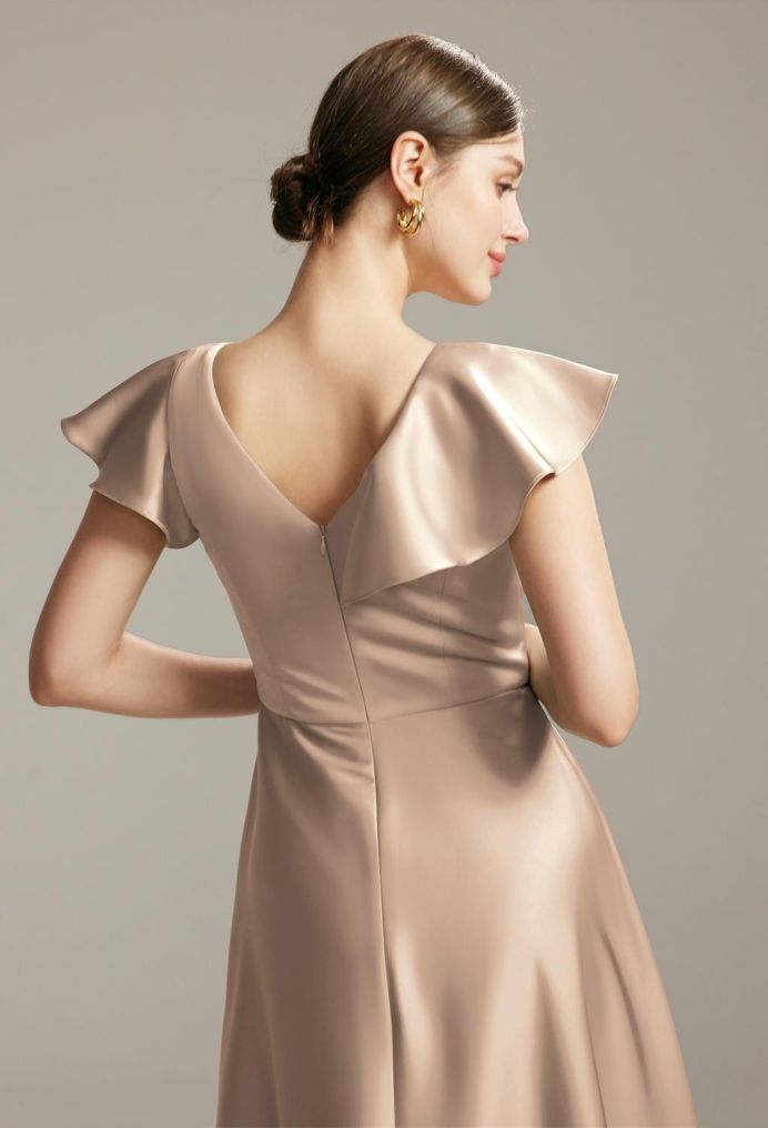 AW Mayella Satin Charmeuse Bridesmaid Dresses image4