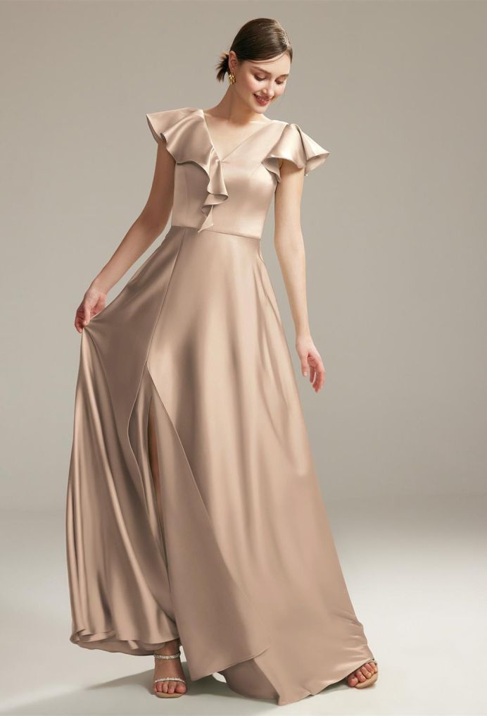 AW Mayella Satin Charmeuse Bridesmaid Dresses image5