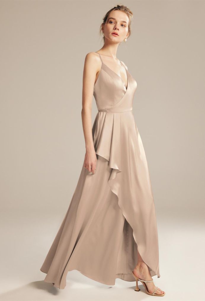 AW Meer Satin Charmeuse Bridesmaid Dresses image3