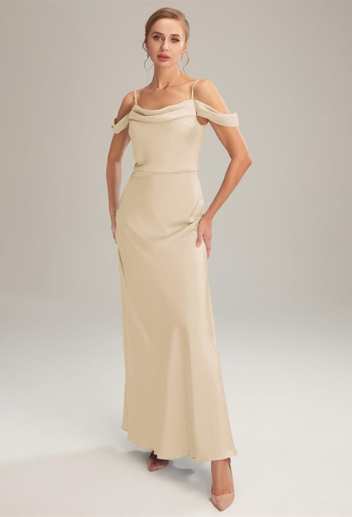 AW Meg Satin Charmeuse Bridesmaid Dresses image1