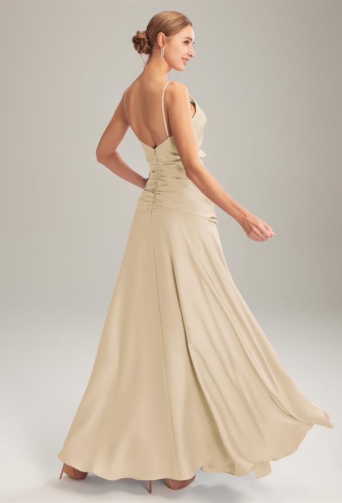 AW Nance Satin Charmeuse Bridesmaid Dresses image2